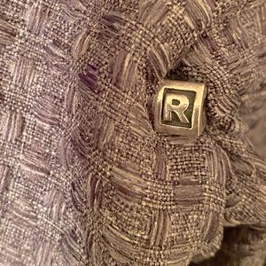 Authentic Pandora Sterling Silver Alpha R Initial